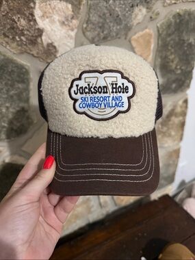 Anthropologie Sherpa Trucker Hat